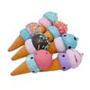 Ice Cream Cone Squeeze Toy Simulated Ice Cream Fidget Toy Slow Rebound Anxiety Stress Relief Soft Stretch Sensory Stress Ball