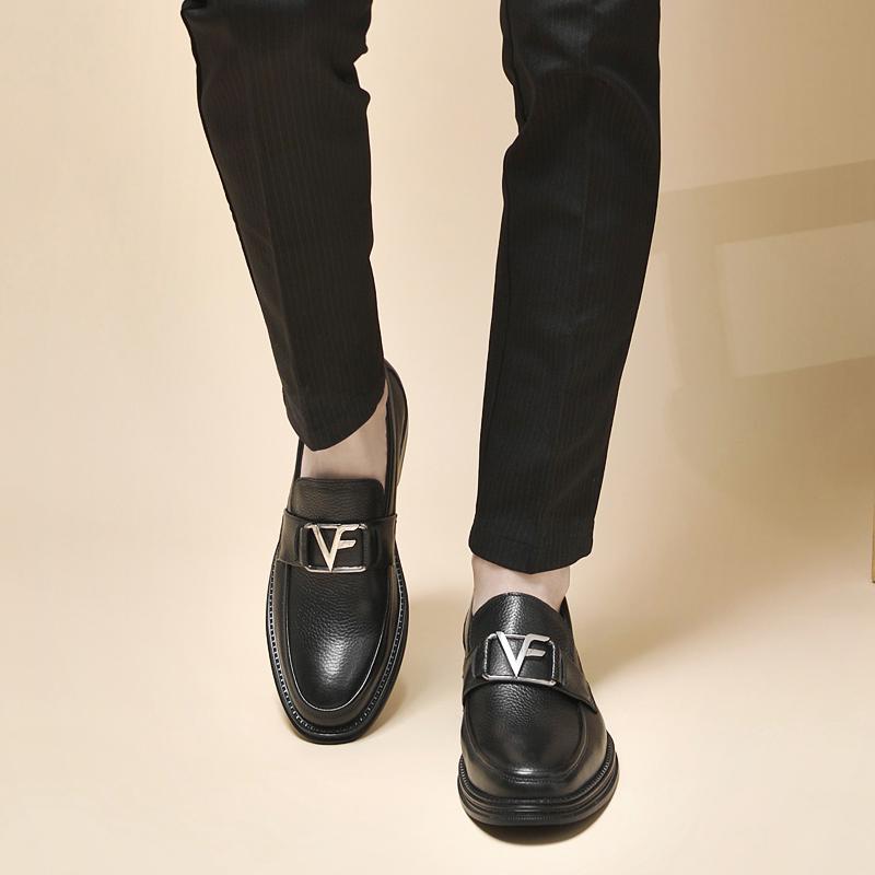 Men's Quality Cowhide Leather Shoes British Business Soft Leather Man Genuine Leather Dress Shoes