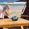 Portable Wireless Bluetooth Speaker, Shower Speaker with RGB Lights, Hi‑Fi Audio, IPX7 Waterproof, Bluetooth 5.4, Extended Playtime, TF Card