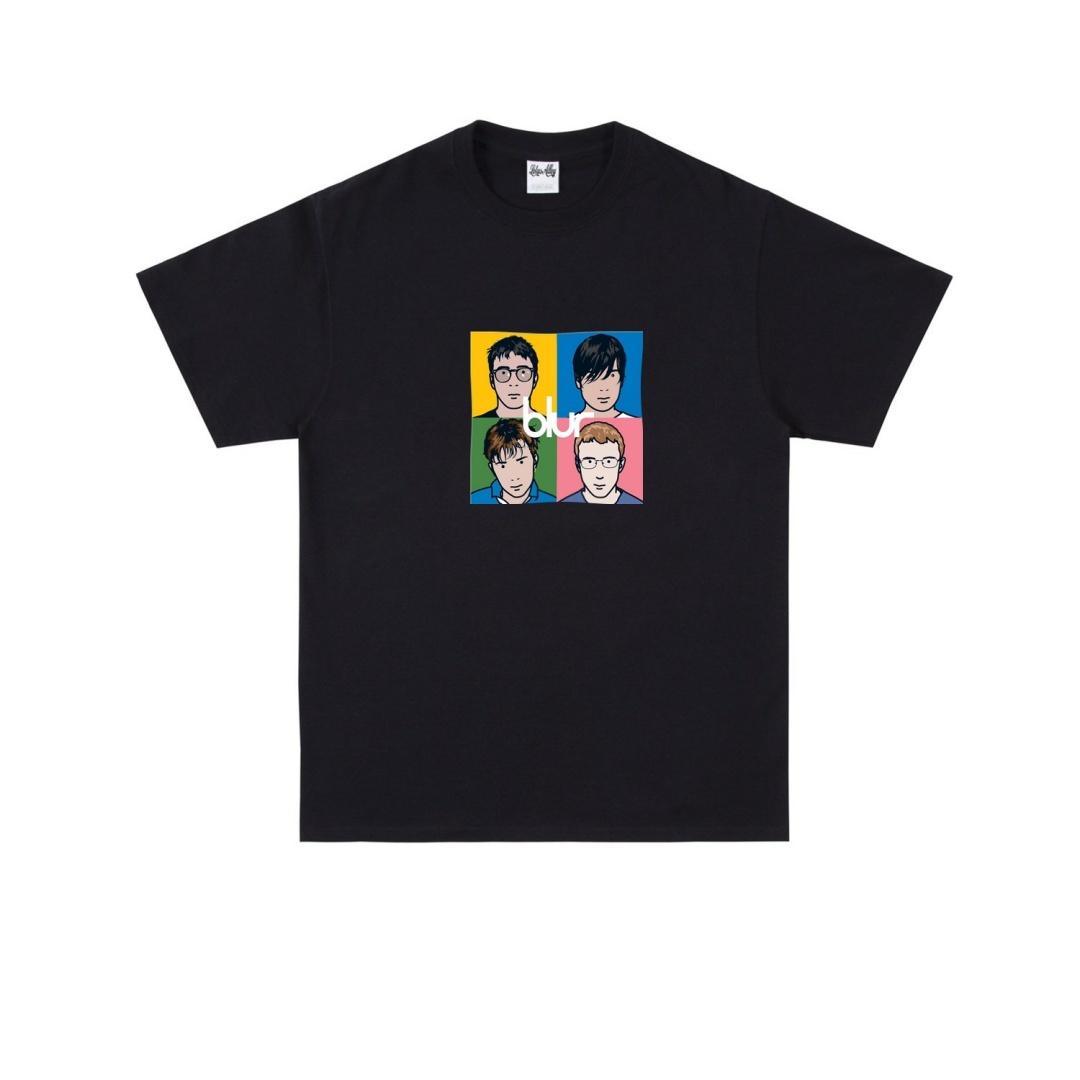 

Размытый Рок Персонаж Графическая Футболка Рок Ретро Осенняя Мода Спортивная Чистый Хлопок Мужская Футболка Детская Одежда Футболка Y2k Женская S