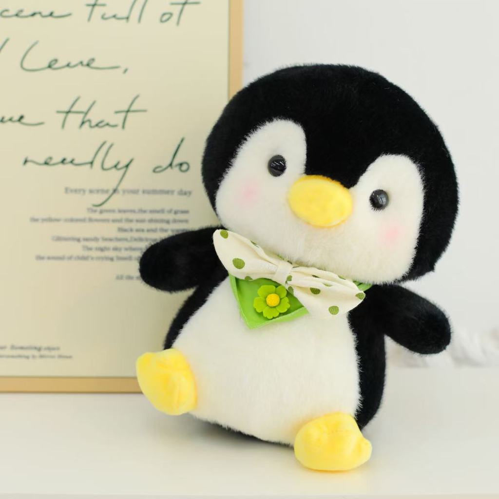 Penguin Kids Stuffed Animal Doll With Plush Exterior For Bedroom Or Playtime