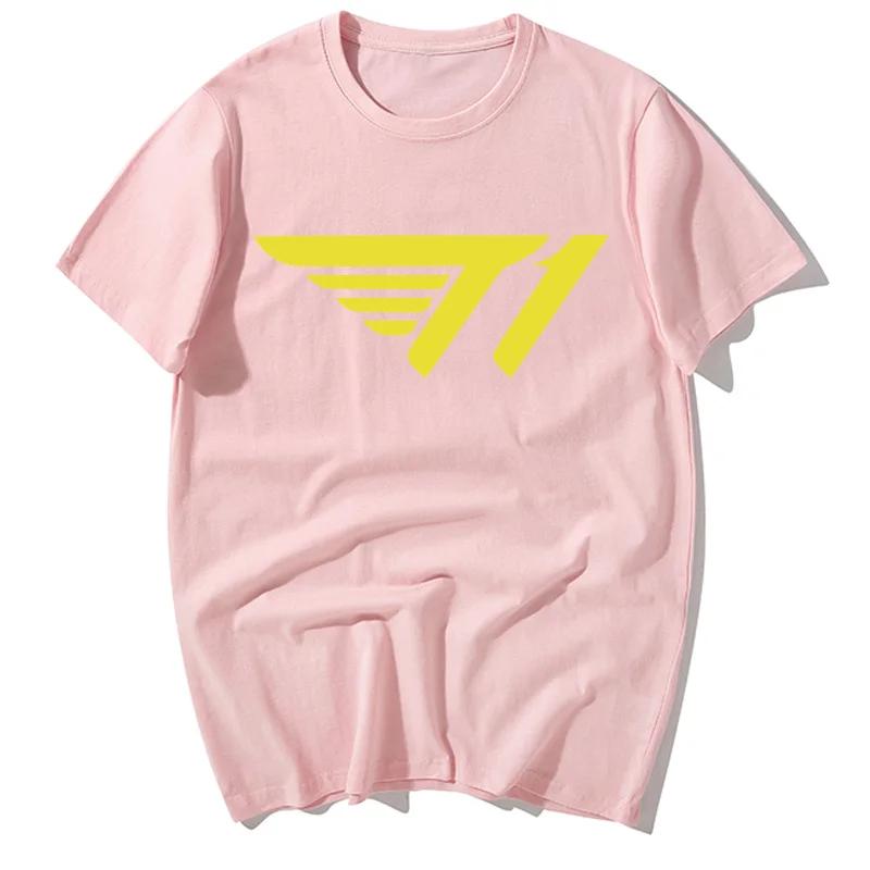 Alliance Game SKT T1 Team Uniform Faker Neues Herren- und Damen Skt1 Peripherie Kurzärmeliges Lockeres Baumwoll-T-Shirt Grafik-T-Shirts