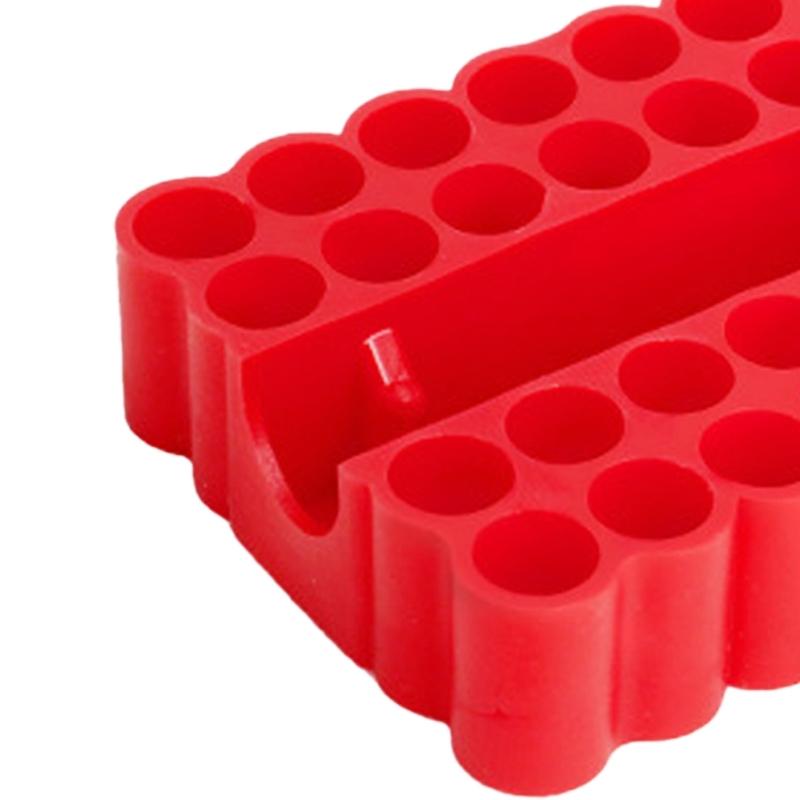 32 Holes Bit Holder for Screwdriver Drill Storage Hex Shank Organizer for 6.35MM Shank Storage Box Accessories