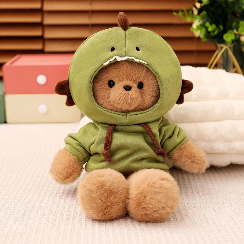 Adorable Shape-Shifting Bear Doll with Clothes - Plush Toy & Companion Gift