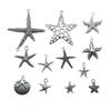 20 Stück Seestern Charms Antik Silber Farbe Seestern Anhänger Charms Meerestier Seestern Charms Für Schmuckherstellung DIY Basteln