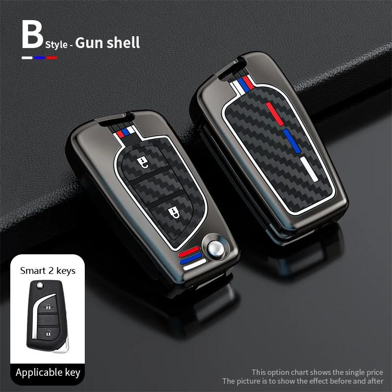 

Car Smart Remote Key Case Cover Keychain Shell For Toyota Hilux Yaris RAV4 Corolla Avensis Aygo Verso Scion TC Auris Accessories