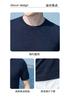 Summer light luxury casual knitted short-sleeved T-shirt made of linen and long staple cotton, men's thin and versatile half-sleeved knitted sweater