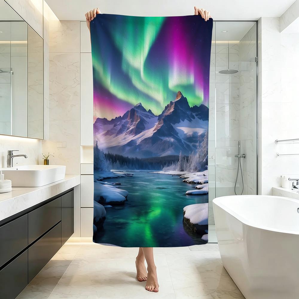 Aurora Borealis Towel Five-Star Hotel Quality Eco-Friendly Ultra Soft Thick Towels & Beach Towels