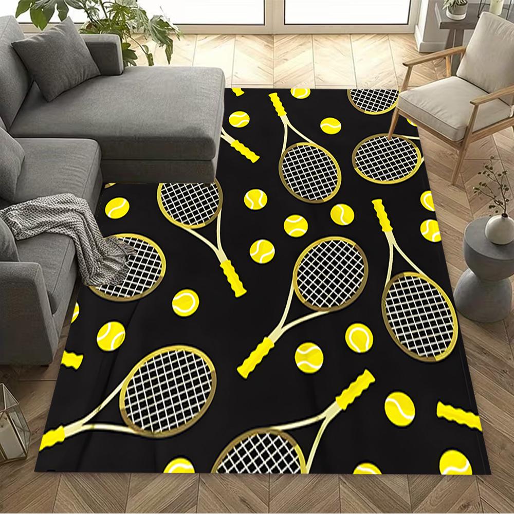 1pc Soccer Ball Rug Home Carpet Design for Office Decor Gift Living Room Bedroom