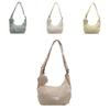 Solid Color Letter Decor Large Capacity Women Crossbody Bag With Coin Purse For Daily Use