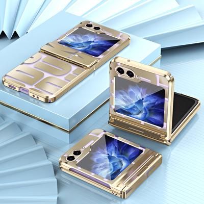 For Samsung Z Flip 5 Non-Slip Plating Hard Case for Samsung Galaxy Z Flip 5 5G Flip5 Zflip5 Folding Design Phone Accessories