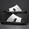 Fashion White Summer New Shoes for Men Slippers Fashion Casual Slides Comfortable Street Cool Beach Shoes Black Sandals