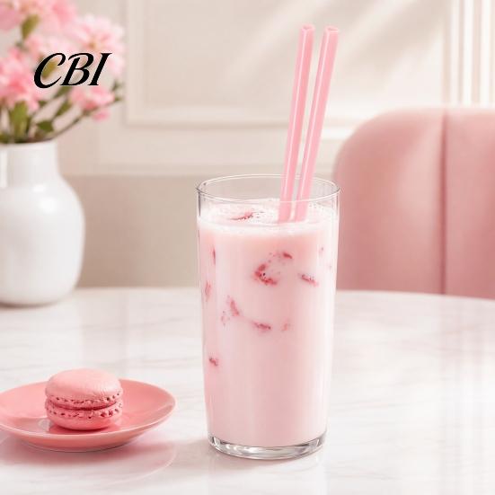 Heat Resistant Straw Heart Shaped Straws, Food Safe PP Disposable Drinking Rounded Grade Lip Design Comfortable Sip Straws for Cocktail, Birthday