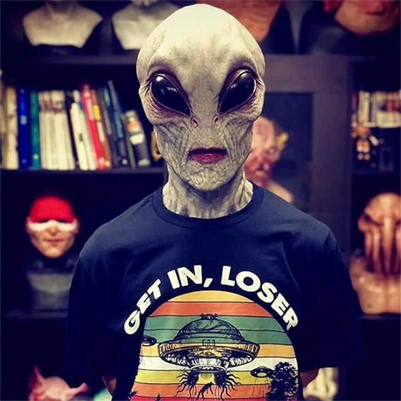 Halloween Alien Mask Scary Latex Mask Full Head Mask For Halloween Costume Party Prop