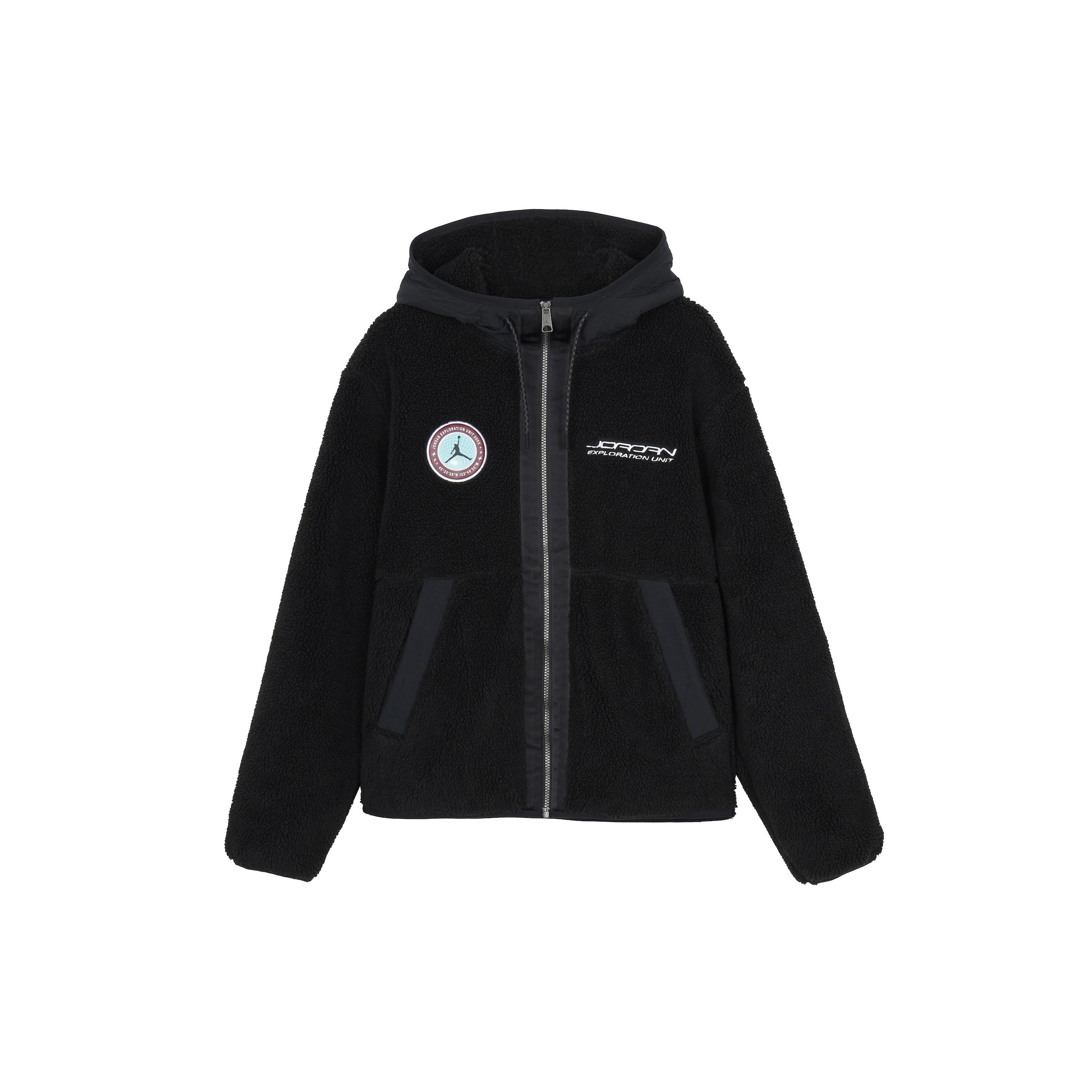 Air Jordan Brand Patch Zipper Hoodie Men s Black FB1908-010 M