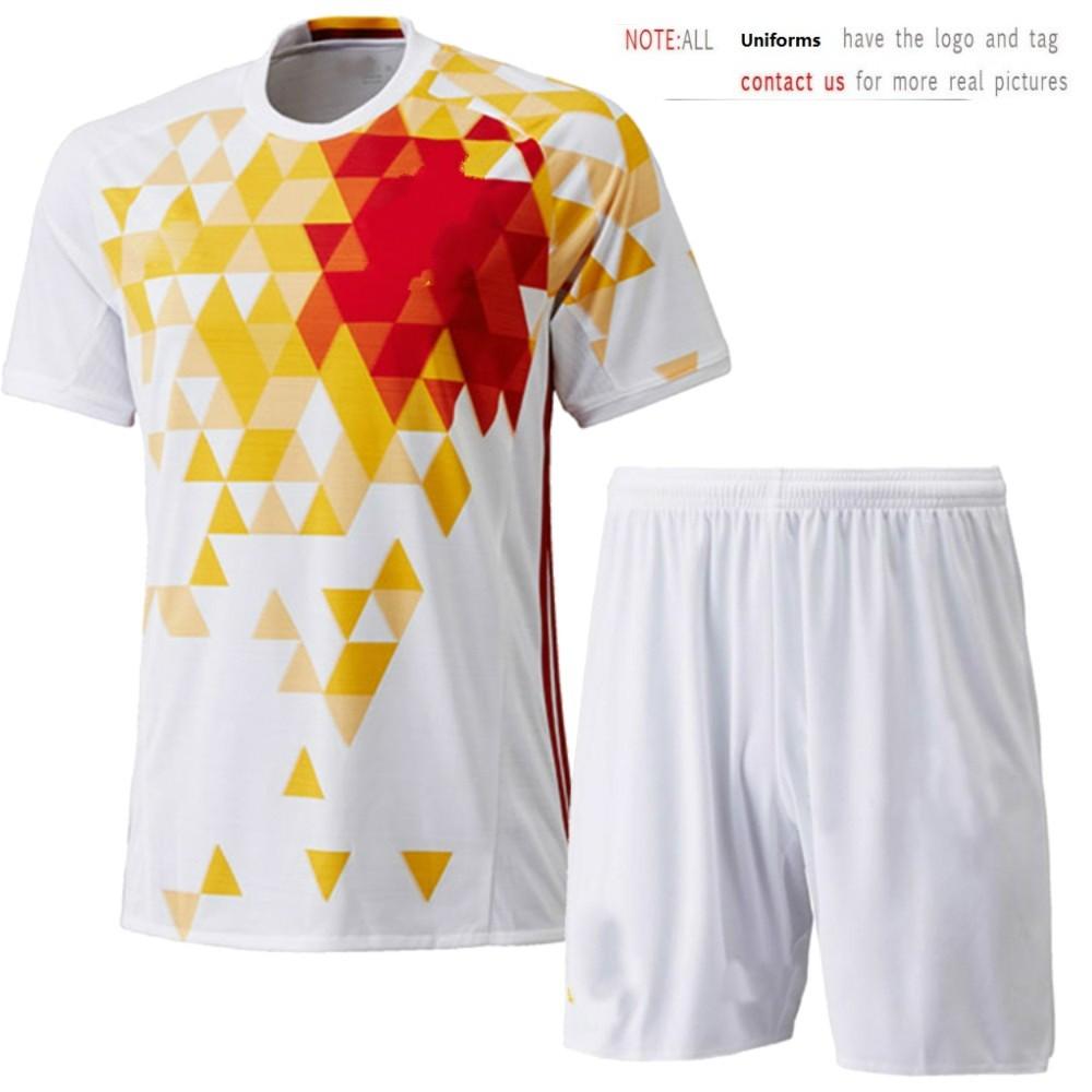 

Rfef Soccer Uniforms Breathable Polyester Short Sleeve Shorts For Adult Fitness And Running Away,XL
