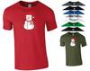 Santa Snowman T Shirt Santa Claus Funny Joke Christmas Xmas Gift Men Tee Top
