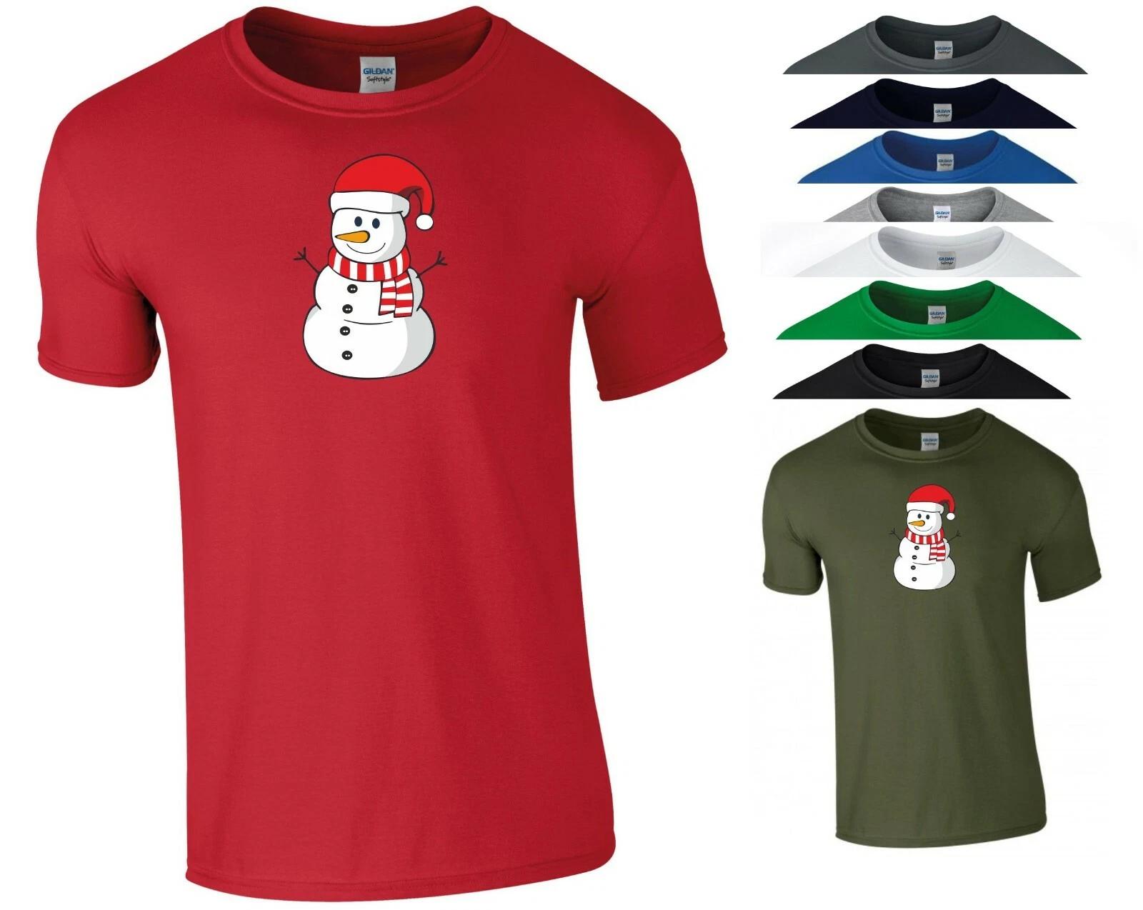 

Santa Snowman T Shirt Santa Claus Funny Joke Christmas Xmas Gift Men Tee Top 2XL