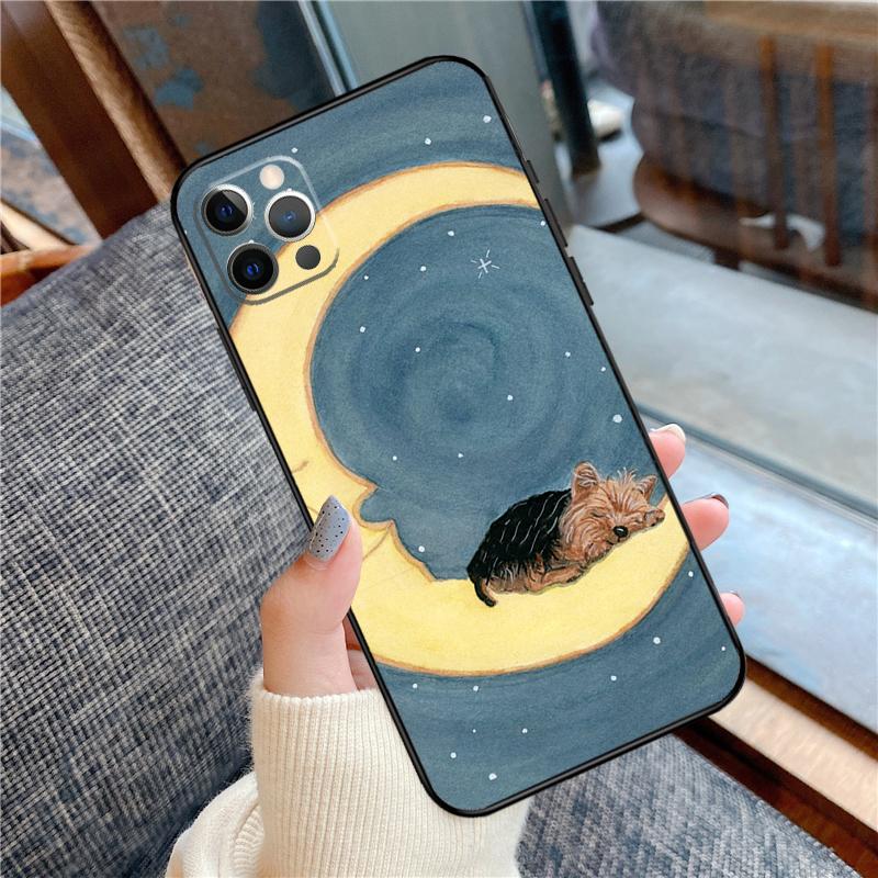 Yorkshire Terrier Hund Handyhülle Für iPhone 16 15 14 13 12 11 Pro Max 12 13 mini XR 15 16 Plus 16e Hülle Schale