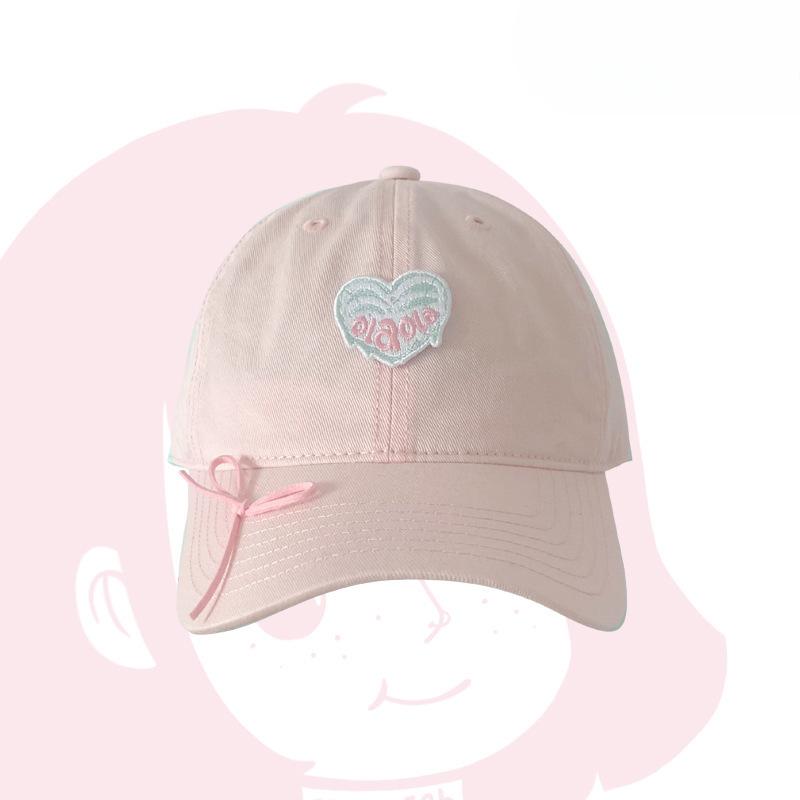 

Милая розовая популярная корейская версия весенне-летней кепки с бантом женская кепка для лица, делающая его меньше, бейсболка, маленькая свежая зеленая шляпа 55-59cm