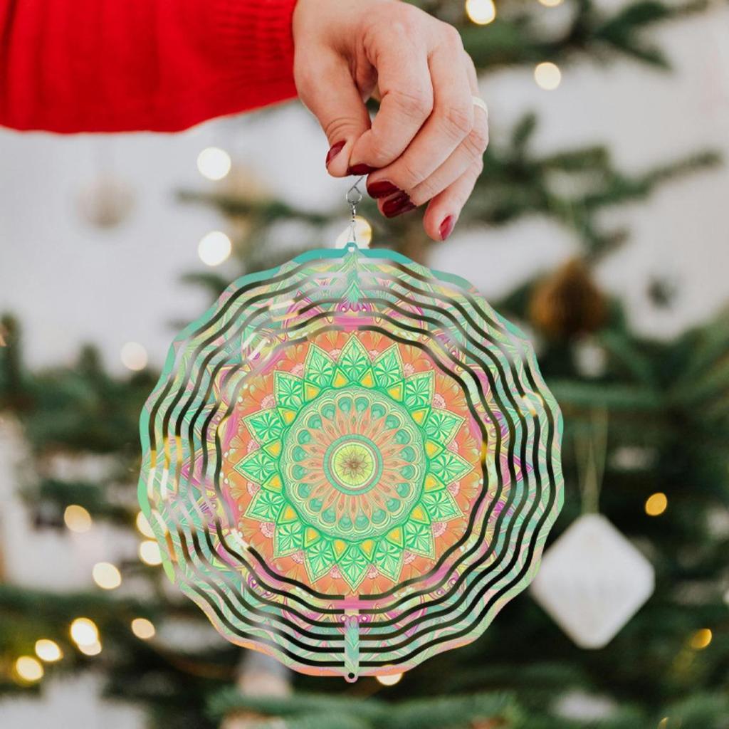 10 Inch Metal Kinetic Wind Spinner Garden Decor 360 Degree Rotating Hook No Electricity Needed Perfect for Balcony Yard Outdoor