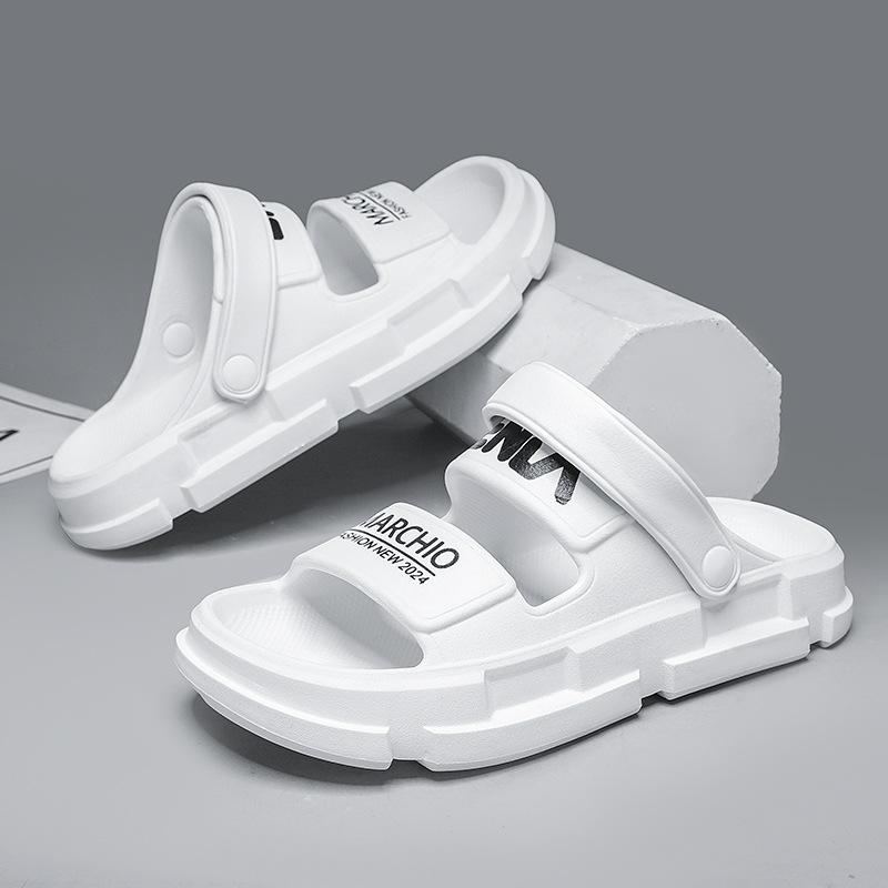 Módní pánské outdoorové sandály prodyšné měkké plážové pohodlné pantofle na silné podrážce pánské EVA pantofle zahradní boty plážové sandály