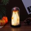 Halloween Ghost Decor Gothic-Style Ghost Decor With LED Light Horror Desktop Ornament Eerie Home Accents For Kitchen Escape Room
