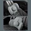 Comfortable Memory Foam Car Seat Headrest/Lumbar Support Adjustable Design Lightweight for Long Drives & Office Work