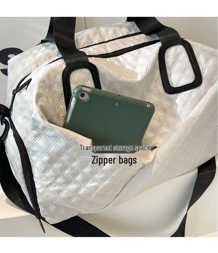 Women's Portable Cross-Border Duffel Bag with Wet/Dry Separation for Business Trips, Sports, Yoga, and Gym.