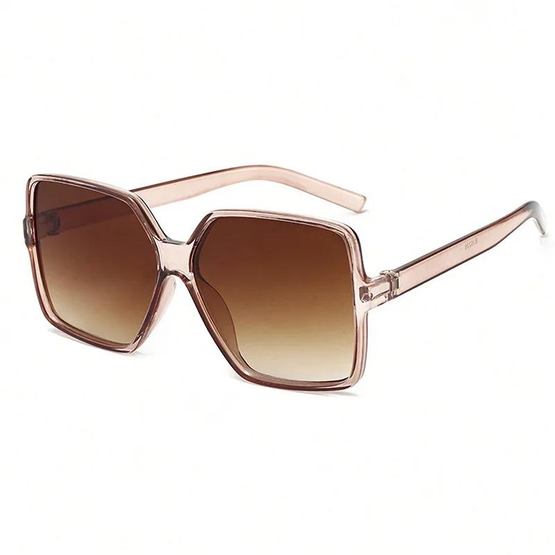 Brand Designer Fashion Oversized Sunglasses Women Plastic Female Big Frame Gradient Sun Glasses Uv400