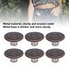 50 Set Pants Button Set 17mm Round Stainless Steel Bronze Decorative 2x6.5mm Tip Crossing Screw Back