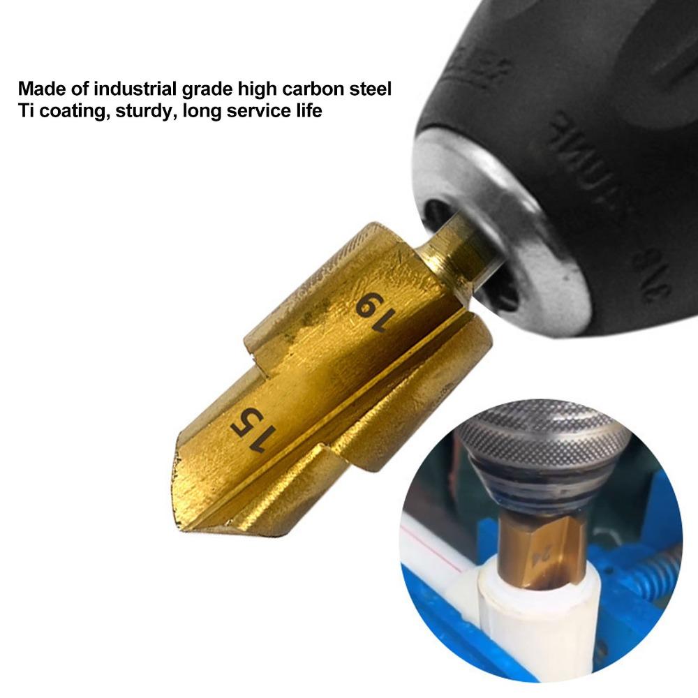 3pcs Hexagon Shank Water Pipe Expansion Drill 1/4 Inch Hex Shank Stepped Drill Bit  PPR Water Pipe
