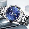 Classic Men's Watch with Night Light, Waterproof, Double Calendar, Trend, Fashion, Simple and Elegant Quartz