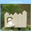 Resin Cartoon Dog Fence Miniature For Micro Landscape And Succulent Display