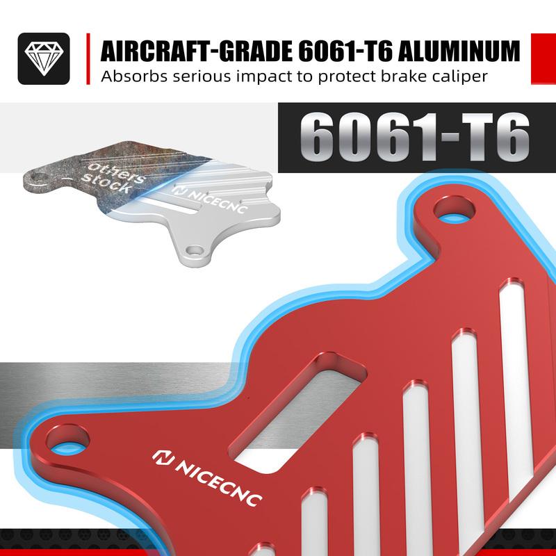 NICECNC For Honda XR650L XR 650 L 1993-2025 Motorcycle Front Brake Caliper Guard Protector Billet Aluminum XR 650L Accessories