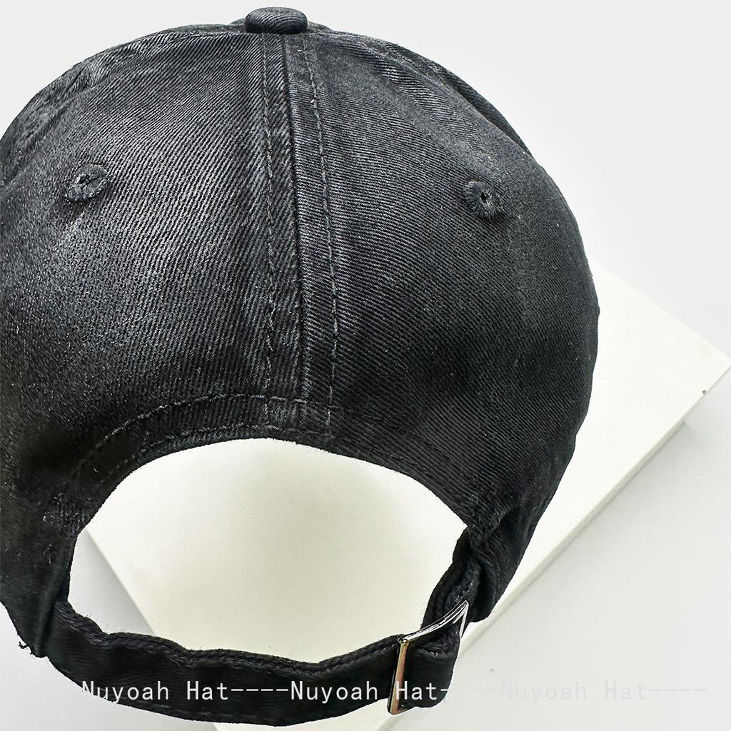 Baseball Wax Brush Style Broken Women  Men Her Him For Fresh Caps Peaked Hats Sunshade Irregular Brim Versatile Personal Distress Fashion Retro