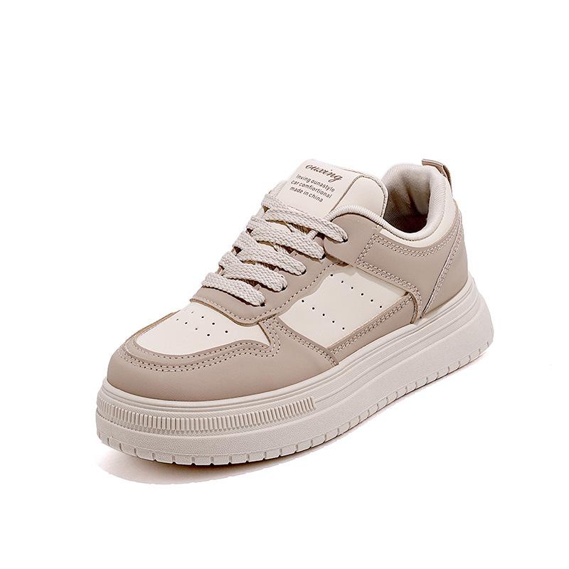 2025 spring little white shoes new Korean version ins female students height increase platform sports board shoes casual shoes female G7610