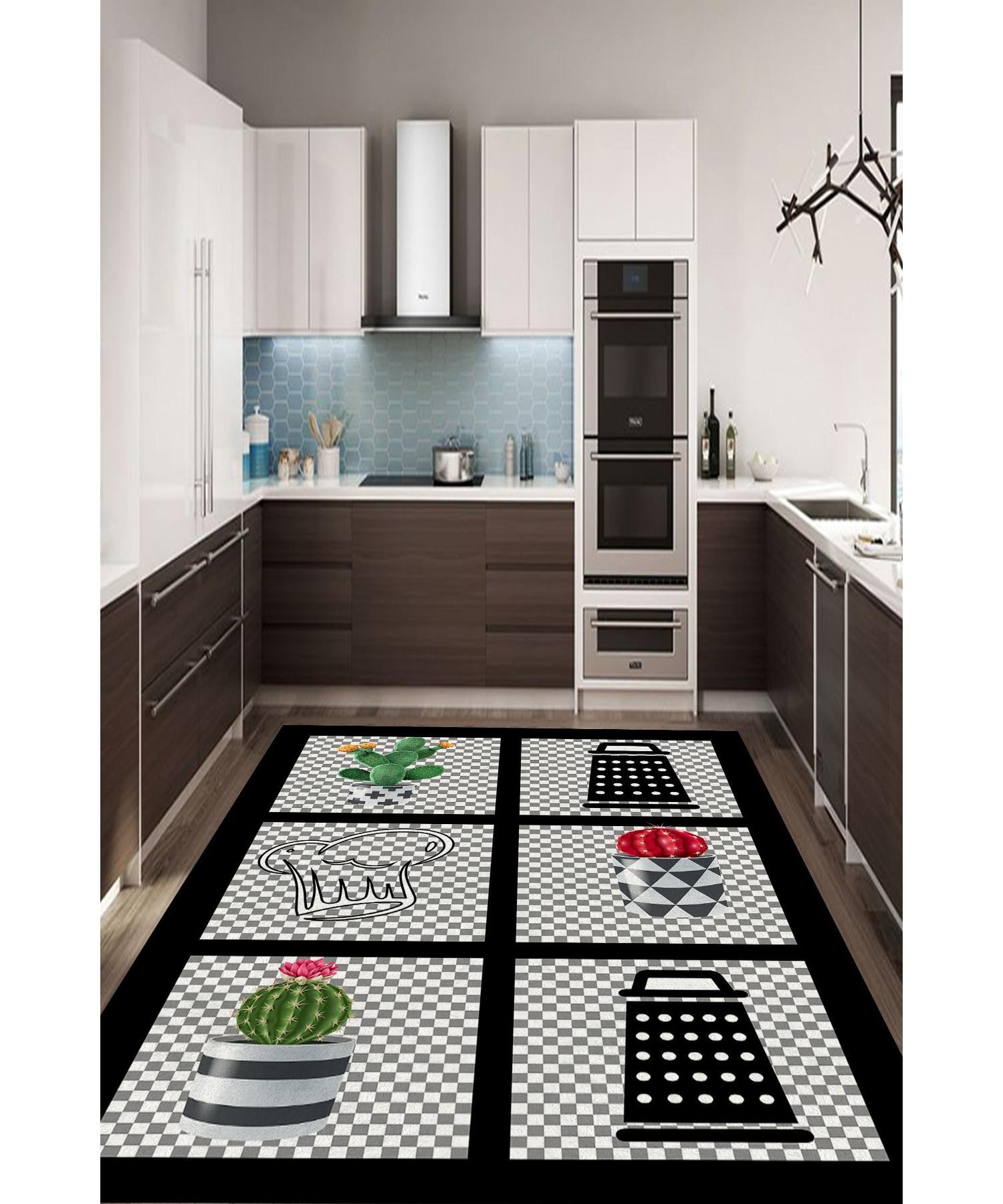 

Кухонный коврик с клетчатым узором - CP398