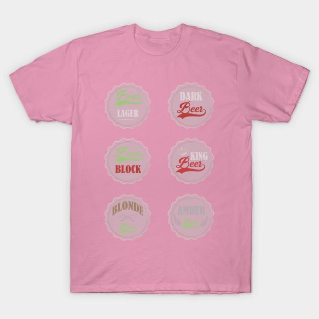 T Shirt Women Beer Caps Harajuku Print Kawaii Tshirt Summer Short Sleeve Female T-Shirt Top Tee