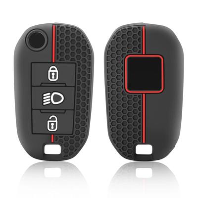Silicone Flip Folding Key Fob Cover For Peugeot 208 2008 301 308 3008 RCZ 508 408 2008 307 Case For Citroen C3 C4 Berlingo 2021