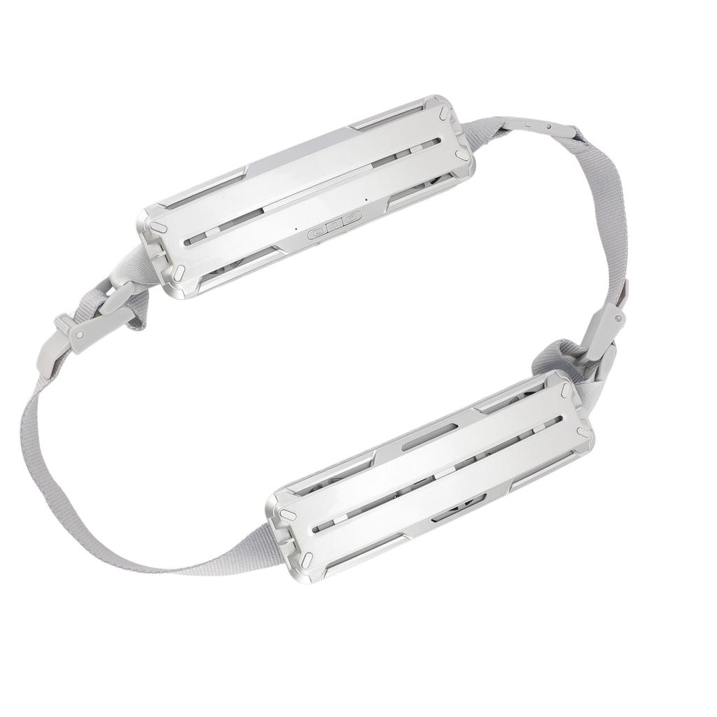 Tragbarer Hüftventilator Doppelseitige Kühlung mit verstellbarem Gürtel 6500 U/min Freihändig Wiederaufladbar für