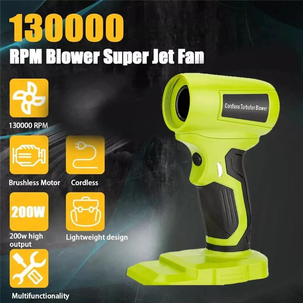 Mini Jet Blower Portable Violent Turbo Fan For Makita/Dewalt/Milwaukee/Bosch/Ryobi 18V 20V Li-ion Battery Wireless Handheld Fan