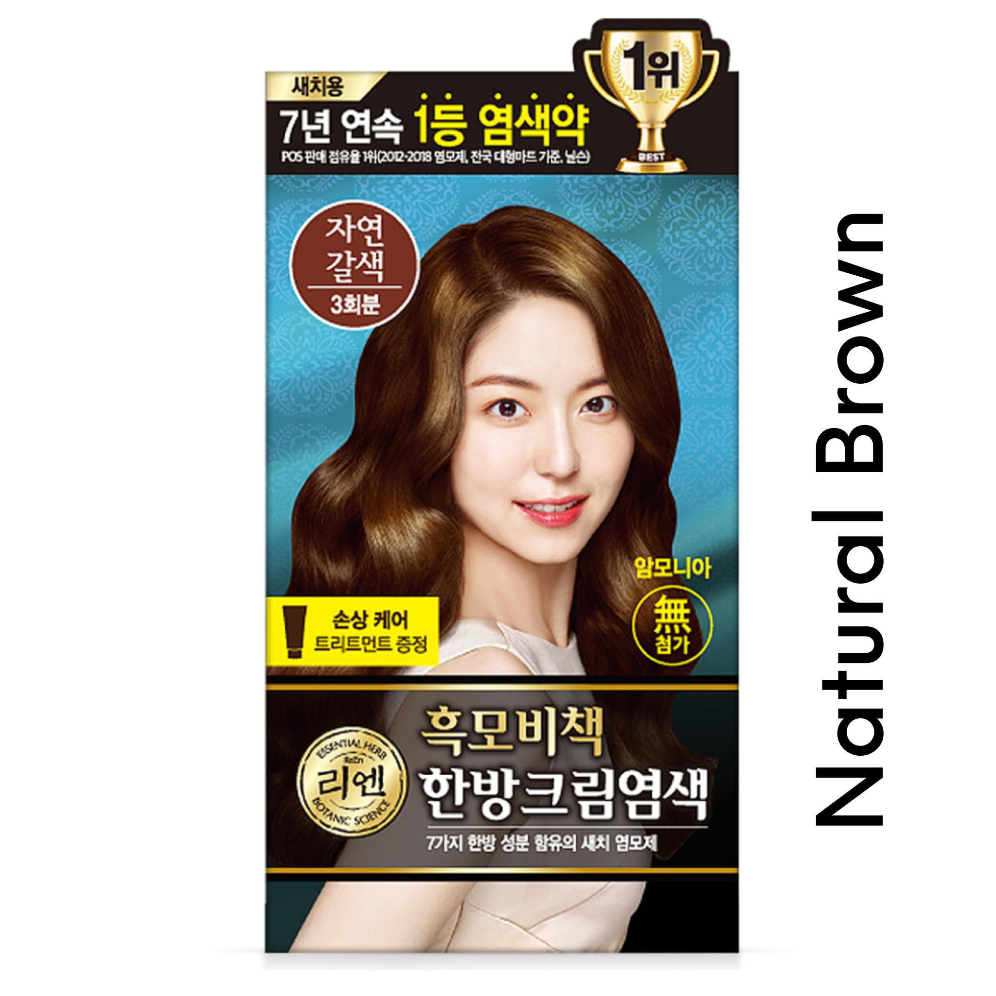 [LG] ReEn K-Beauty Heukmobichaek Oriental Крем-краска для волос / Наборы красителей для волос Treatment X 3 (6 цветов) коричневый/естественный