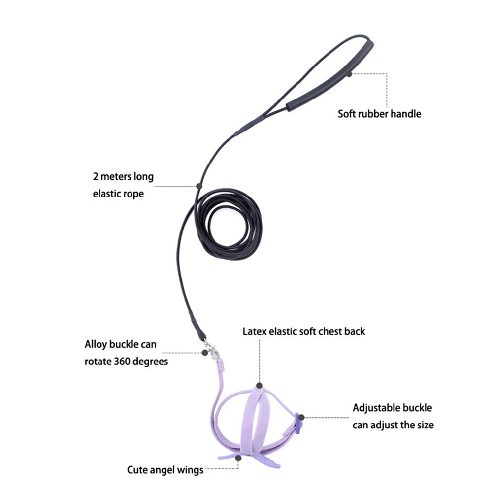 Parrot Harness Leash Ultra-light Adjustable Outdoor Flying Training Rope Bird Accessories