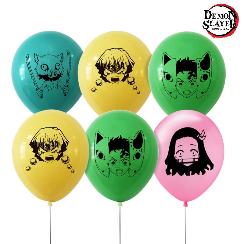 Premium Quality Kimetsu No Yaiba Anime Party Balloons Decorative Latex Balloons