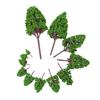 33pcs Mini Plastic Green Trees Scale Architectural Models Train Railways Landscape Scenery Layout Garden Decoration