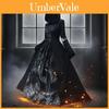 Halloween Hexenkleid Mit Kapuze Cosplay Kostüm Für Damen Aus Polyesterstoff Für Bühnenauftritte