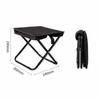 Portable Folding Stool Space-Saving Foldable Design Folding Camp Stool Mini Fishing Chair Sturdy Oxford Material For Campers