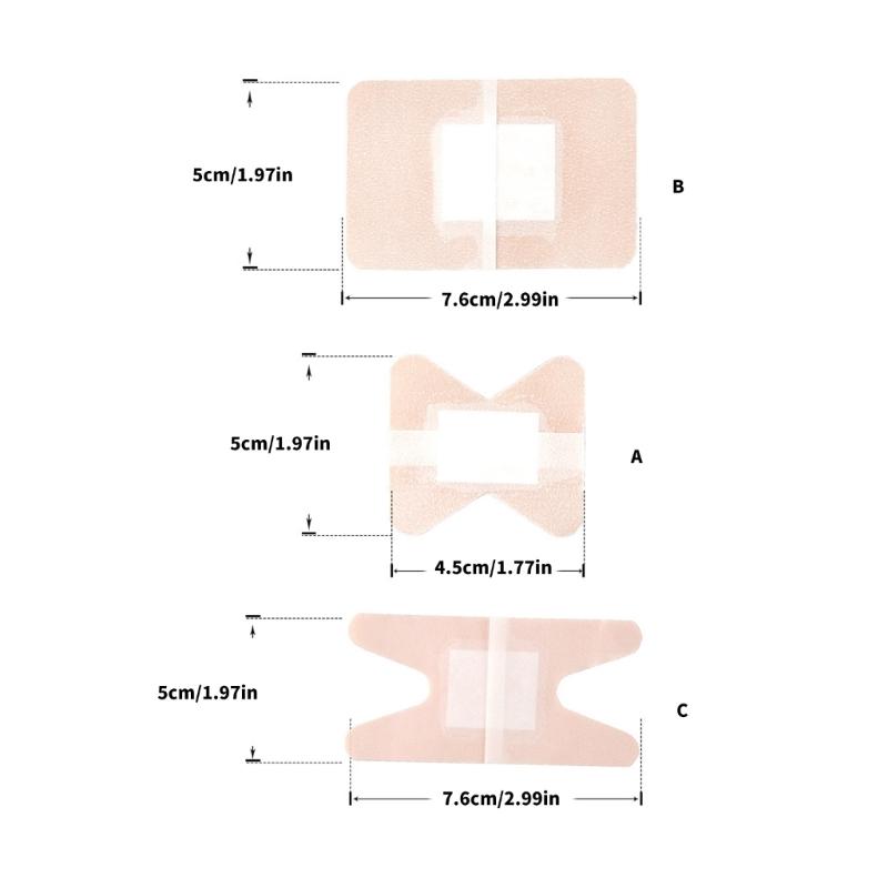 50pcs Soft Elastic Waterproof Bandages Contoured Design first aids Plaster For Sensitive Skin ResidueFree Removal