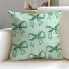 Mint green fresh background Cushion Cover Soft  EasyWash Pillow Case  Versatile for Couch Bed Travel and Office